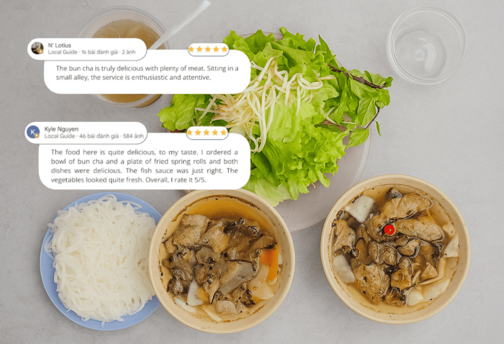 Bun Cha Hang Quat is recommended by many tourists and locals